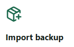 Import backup